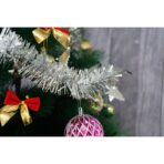 Beteala Craciun, Embo, argintiu, marimea: 2 m x 9 cm x 5 cm material:folie PVC, interior/exterior - imagine 2