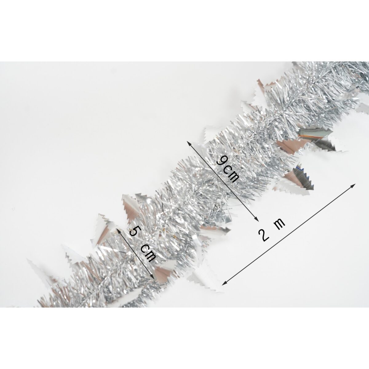 Beteala Craciun, Embo, argintiu, marimea: 2 m x 9 cm x 5 cm material:folie PVC, interior/exterior - imagine 6