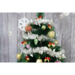 Beteala Craciun, Embo, argintiu, marimea: 2 m x 9 cm x 5 cm material:folie PVC, interior/exterior - imagine 8