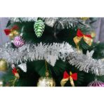 Beteala Craciun, Embo, argintiu, marimea: 2 m x 9 cm x 5 cm material:folie PVC, interior/exterior - imagine 9