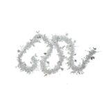 Beteala Craciun, Embo, argintiu, marimea: 2 m x 9 cm x 5 cm material:folie PVC, interior/exterior