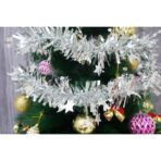 Beteala Craciun, Embo, argintiu, marimea: 2 m x 9 cm x 9 cm material:folie PVC, interior/exterior - imagine 10