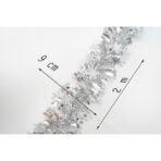 Beteala Craciun, Embo, argintiu, marimea:  2 m x 9 cm x 9 cm material:folie PVC, interior/exterior - imagine 6