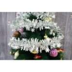 Beteala Craciun, Embo, argintiu, marimea:  2 m x 9 cm x 9 cm material:folie PVC, interior/exterior - imagine 8