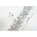 Beteala Craciun, Embo, argintiu, marimea:  2 m x 9 cm x 9 cm material:folie PVC, interior/exterior - imagine 11