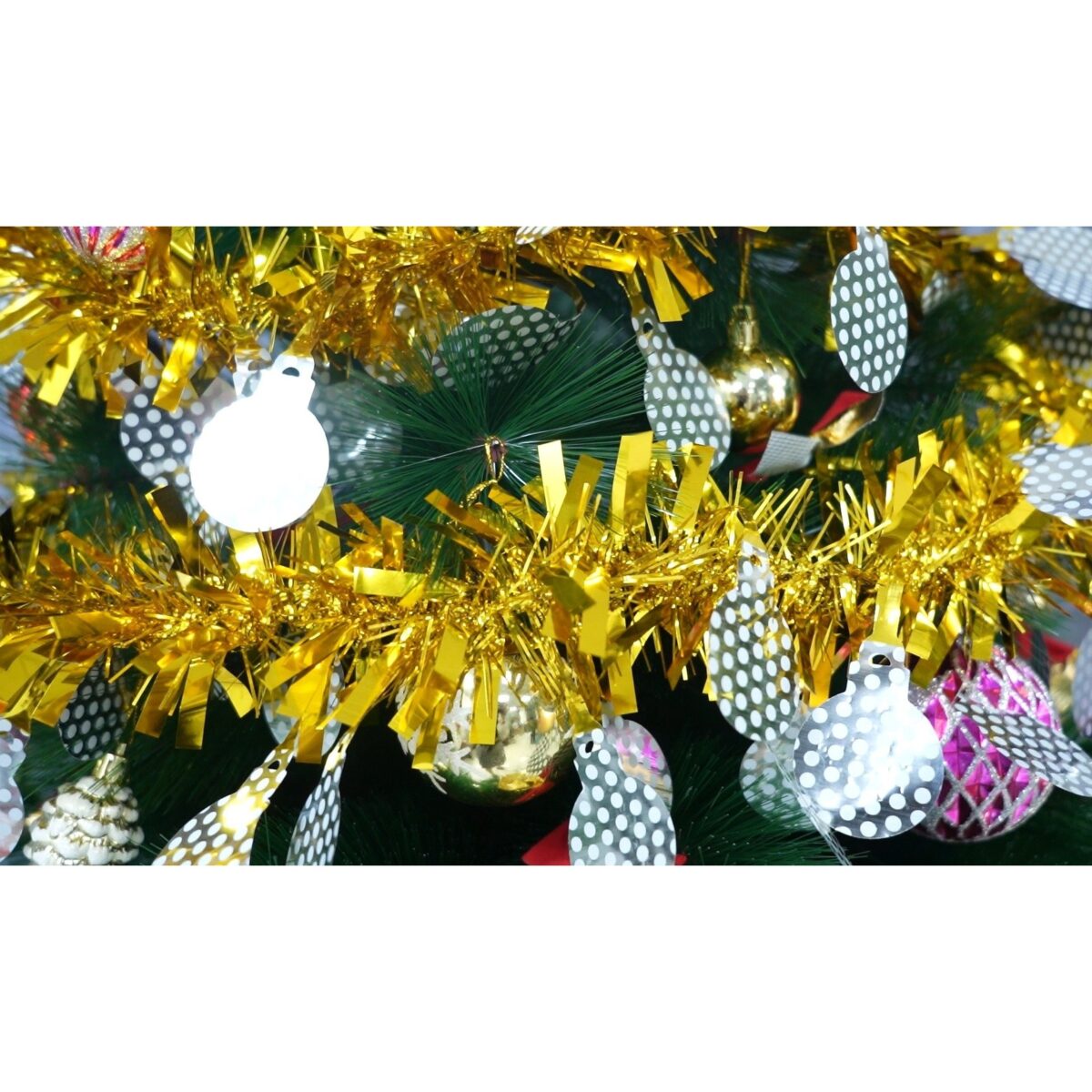 Beteala Craciun, Embo, auriu, marimea:  2 m x 11 cm x 9 cm material:folie PVC, interior/exterior - imagine 3