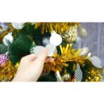 Beteala Craciun, Embo, auriu, marimea:  2 m x 11 cm x 9 cm material:folie PVC, interior/exterior - imagine 5