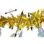 Beteala Craciun, Embo, auriu, marimea:  2 m x 11 cm x 9 cm material:folie PVC, interior/exterior - imagine 6