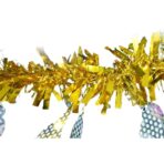 Beteala Craciun, Embo, auriu, marimea:  2 m x 11 cm x 9 cm material:folie PVC, interior/exterior