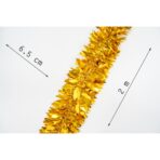 Beteala Craciun, Embo, auriu, marimea:  2 m x 6.5 cm material:folie PVC, interior/exterior - imagine 6