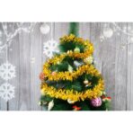 Beteala Craciun, Embo, auriu, marimea:  2 m x 6.5 cm material:folie PVC, interior/exterior - imagine 7