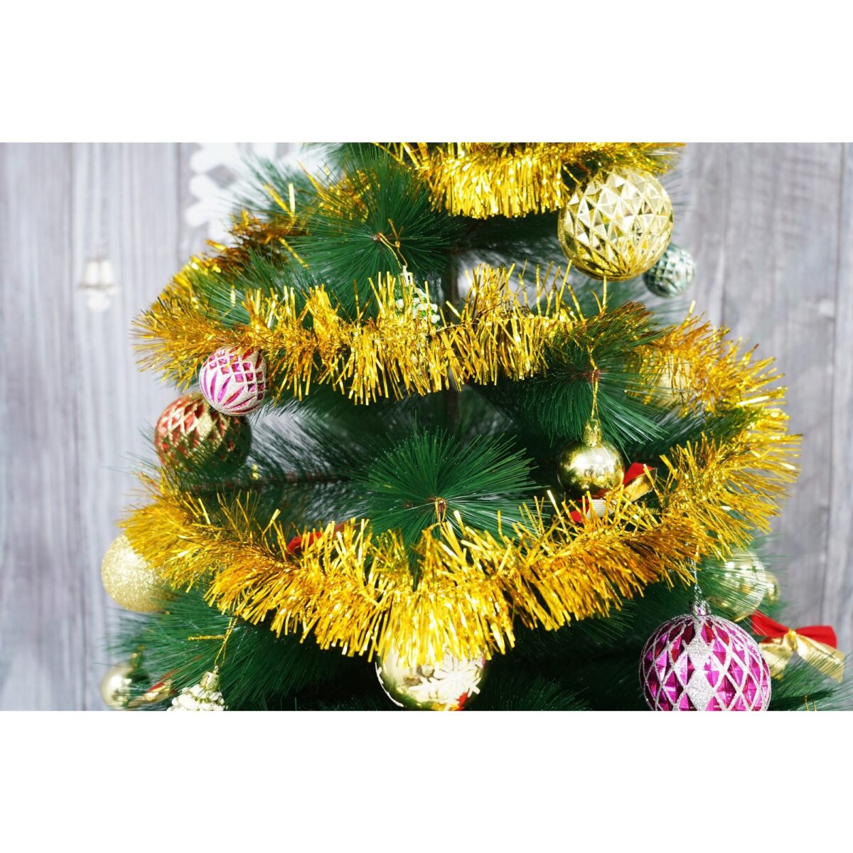 Beteala Craciun, Embo, auriu, marimea: 2 m x 7 cm material:folie PVC, interior/exterior - imagine 5