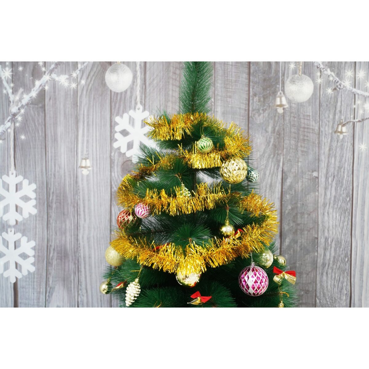 Beteala Craciun, Embo, auriu, marimea: 2 m x 7 cm material:folie PVC, interior/exterior - imagine 7