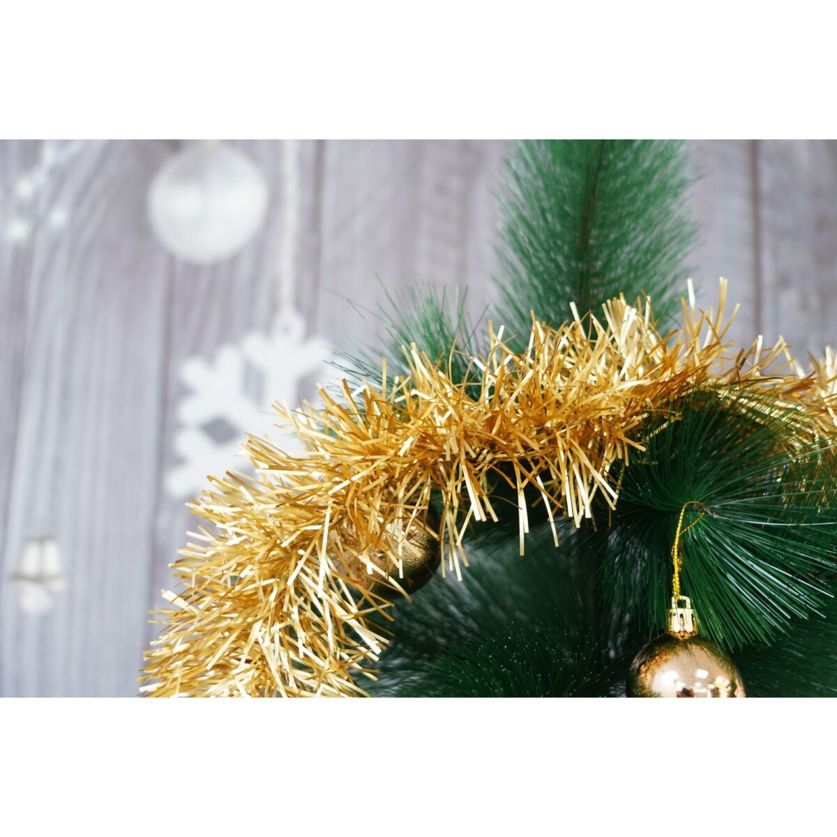 Beteala Craciun, Embo, auriu, marimea: 2 m x 9 cm material:folie PVC, interior/exterior - imagine 3