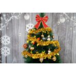 Beteala Craciun, Embo, auriu, marimea: 2 m x 9 cm x 5 cm material:folie PVC, interior/exterior - imagine 8