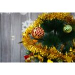 Beteala Craciun, Embo, auriu, marimea: 2 m x 9 cm x 5 cm material:folie PVC, interior/exterior - imagine 3