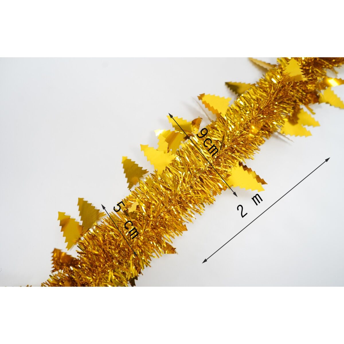 Beteala Craciun, Embo, auriu, marimea: 2 m x 9 cm x 5 cm material:folie PVC, interior/exterior - imagine 6