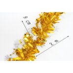 Beteala Craciun, Embo, auriu, marimea:  2 m x 9 cm x 9 cm material:folie PVC, interior/exterior - imagine 6