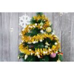 Beteala Craciun, Embo, auriu, marimea:  2 m x 9 cm x 9 cm material:folie PVC, interior/exterior - imagine 7