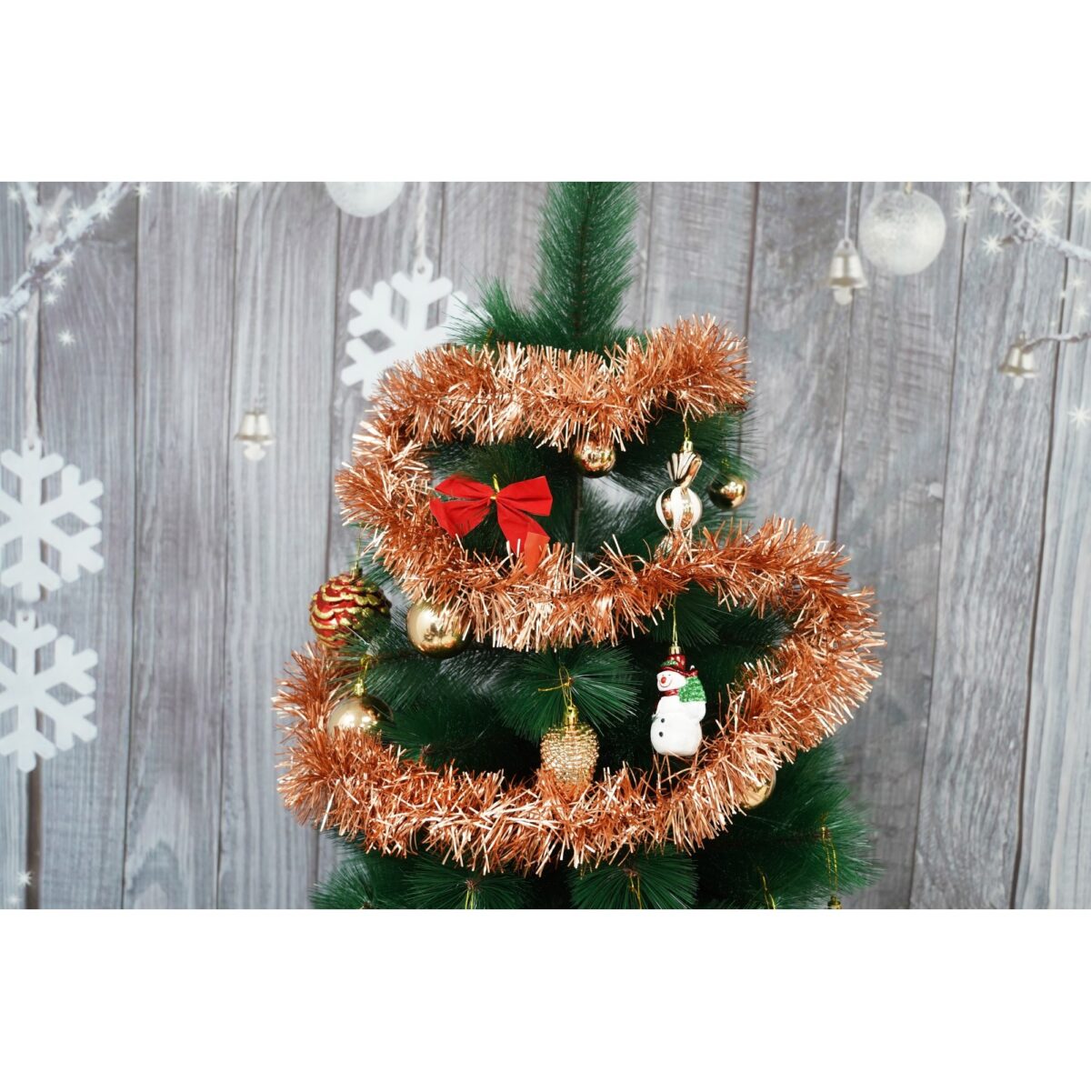 Beteala Craciun, Embo, portocale, marimea: 2 m x 9 cm material:folie PVC, interior/exterior - imagine 3