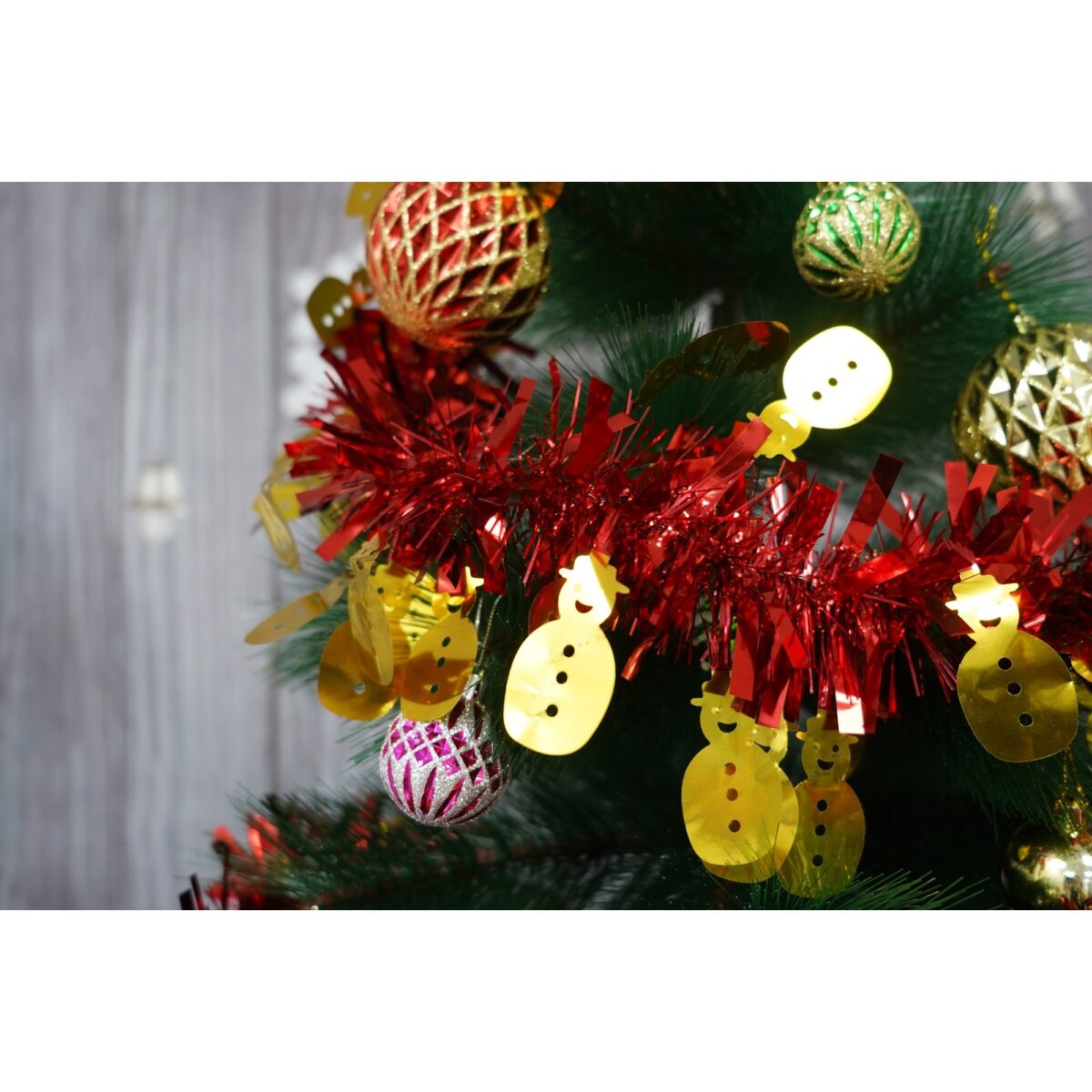 Beteala Craciun, Embo, roșu, marimea: 2 m x 11 cm x 9 cm material:folie PVC, interior/exterior - imagine 3