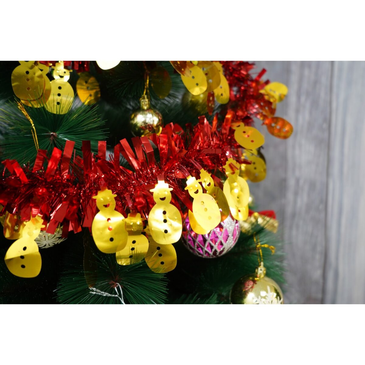 Beteala Craciun, Embo, roșu, marimea: 2 m x 11 cm x 9 cm material:folie PVC, interior/exterior - imagine 4