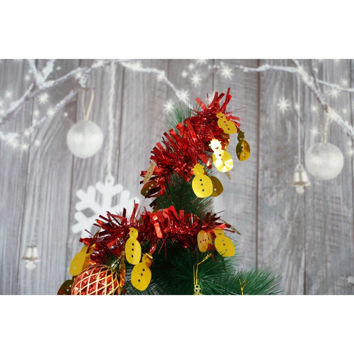 Beteala Craciun, Embo, roșu, marimea: 2 m x 11 cm x 9 cm material:folie PVC, interior/exterior - imagine 5