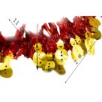 Beteala Craciun, Embo, roșu, marimea: 2 m x 11 cm x 9 cm material:folie PVC, interior/exterior - imagine 6