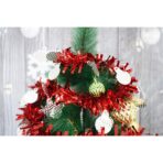 Beteala Craciun, Embo, roșu, marimea:  2 m x 11 cm x 9 cm material:folie PVC, interior/exterior - imagine 5