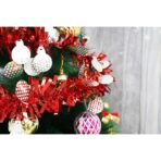 Beteala Craciun, Embo, roșu, marimea:  2 m x 11 cm x 9 cm material:folie PVC, interior/exterior - imagine 8