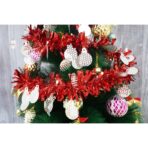 Beteala Craciun, Embo, roșu, marimea:  2 m x 11 cm x 9 cm material:folie PVC, interior/exterior - imagine 9