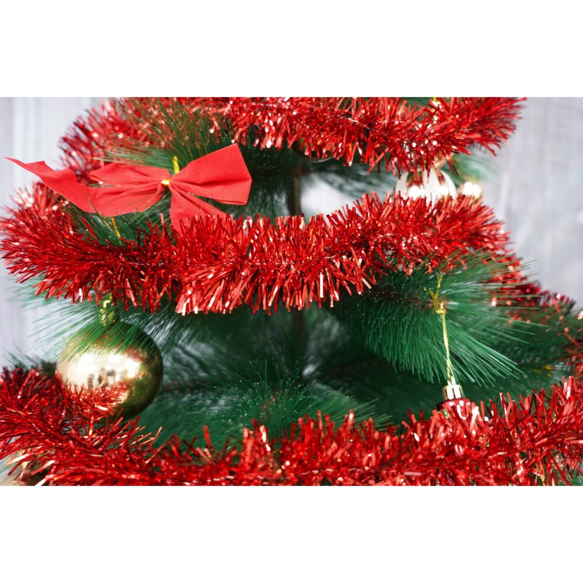 Beteala Craciun, Embo, roșu, marimea: 2 m x 5 cm material:folie PVC, interior/exterior - imagine 2