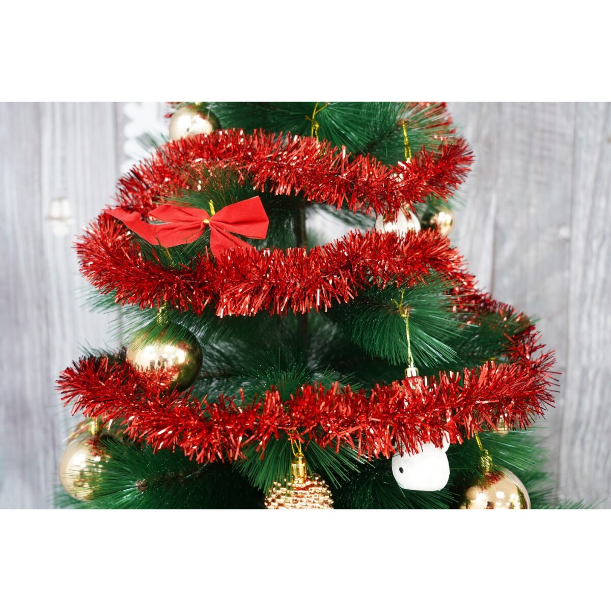 Beteala Craciun, Embo, roșu, marimea: 2 m x 5 cm material:folie PVC, interior/exterior - imagine 5