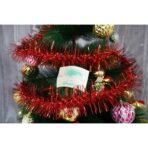 Beteala Craciun, Embo, roșu, marimea: 2 m x 8 cm material:folie PVC, interior/exterior - imagine 5