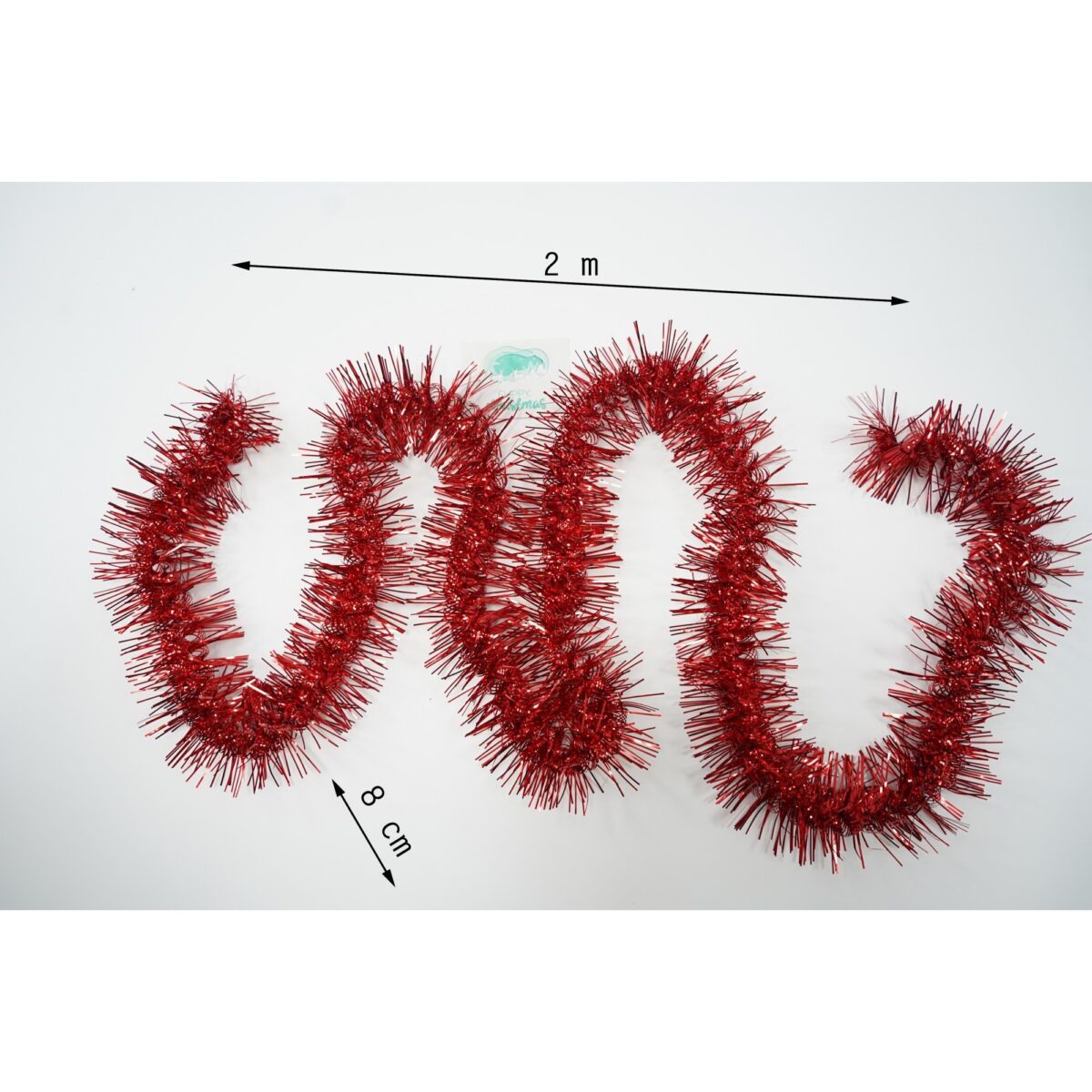 Beteala Craciun, Embo, roșu, marimea: 2 m x 8 cm material:folie PVC, interior/exterior - imagine 6