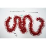 Beteala Craciun, Embo, roșu, marimea: 2 m x 8 cm material:folie PVC, interior/exterior - imagine 6