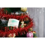 Beteala Craciun, Embo, roșu, marimea: 2 m x 8 cm material:folie PVC, interior/exterior - imagine 9