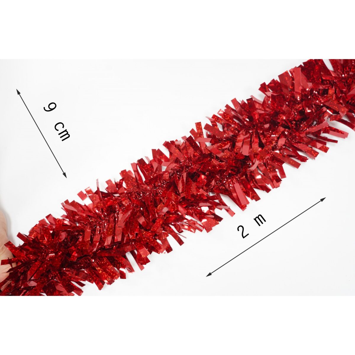 Beteala Craciun, Embo, roșu, marimea: 2 m x 9 cm material:folie PVC, interior/exterior - imagine 6