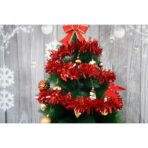 Beteala Craciun, Embo, roșu, marimea: 2 m x 9 cm material:folie PVC, interior/exterior - imagine 8