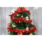 Beteala Craciun, Embo, roșu, marimea: 2 m x 9 cm x 5 cm material:folie PVC, interior/exterior - imagine 4