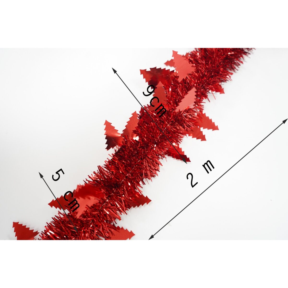 Beteala Craciun, Embo, roșu, marimea: 2 m x 9 cm x 5 cm material:folie PVC, interior/exterior - imagine 2