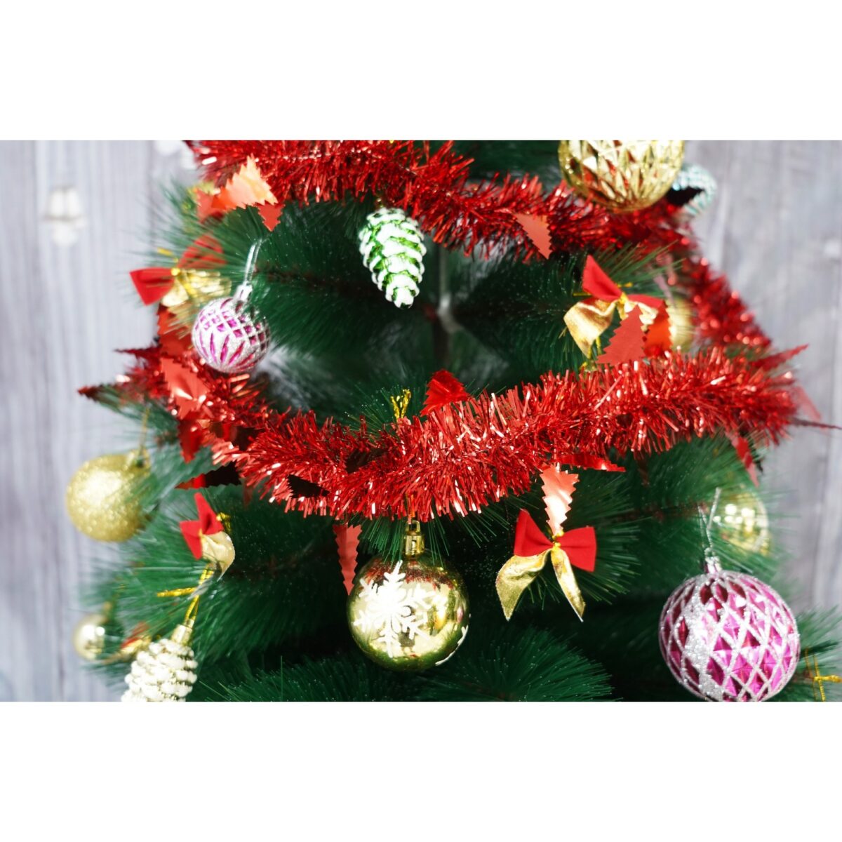 Beteala Craciun, Embo, roșu, marimea: 2 m x 9 cm x 5 cm material:folie PVC, interior/exterior - imagine 5