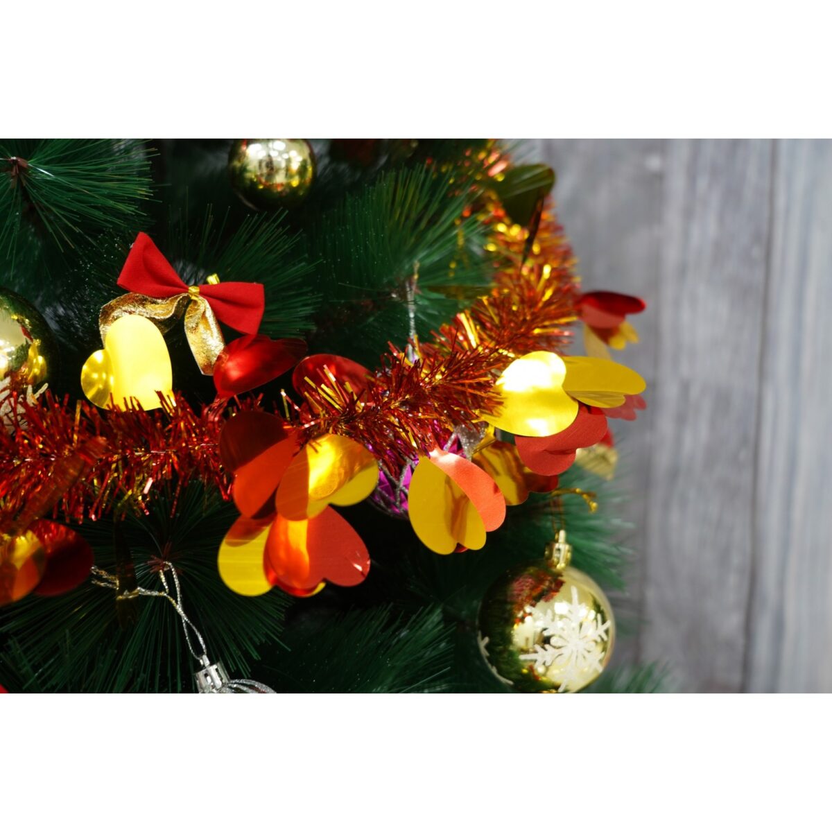 Beteala Craciun, Embo, roșu, marimea: 2 m x 9 cm x 9 cm material:folie PVC, interior/exterior - imagine 2