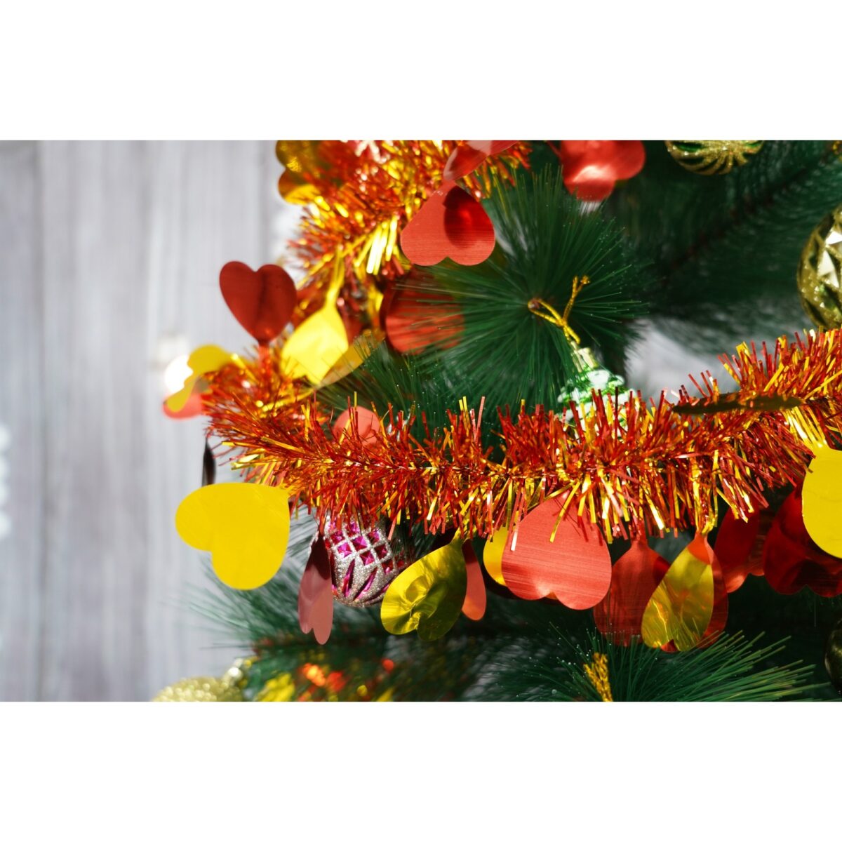 Beteala Craciun, Embo, roșu, marimea: 2 m x 9 cm x 9 cm material:folie PVC, interior/exterior - imagine 4