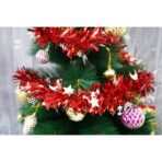 Beteala Craciun, Embo, roșu, marimea: 2 m x 9 cm x 9 cm material:folie PVC, interior/exterior - imagine 5