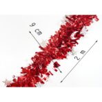 Beteala Craciun, Embo, roșu, marimea: 2 m x 9 cm x 9 cm material:folie PVC, interior/exterior - imagine 6