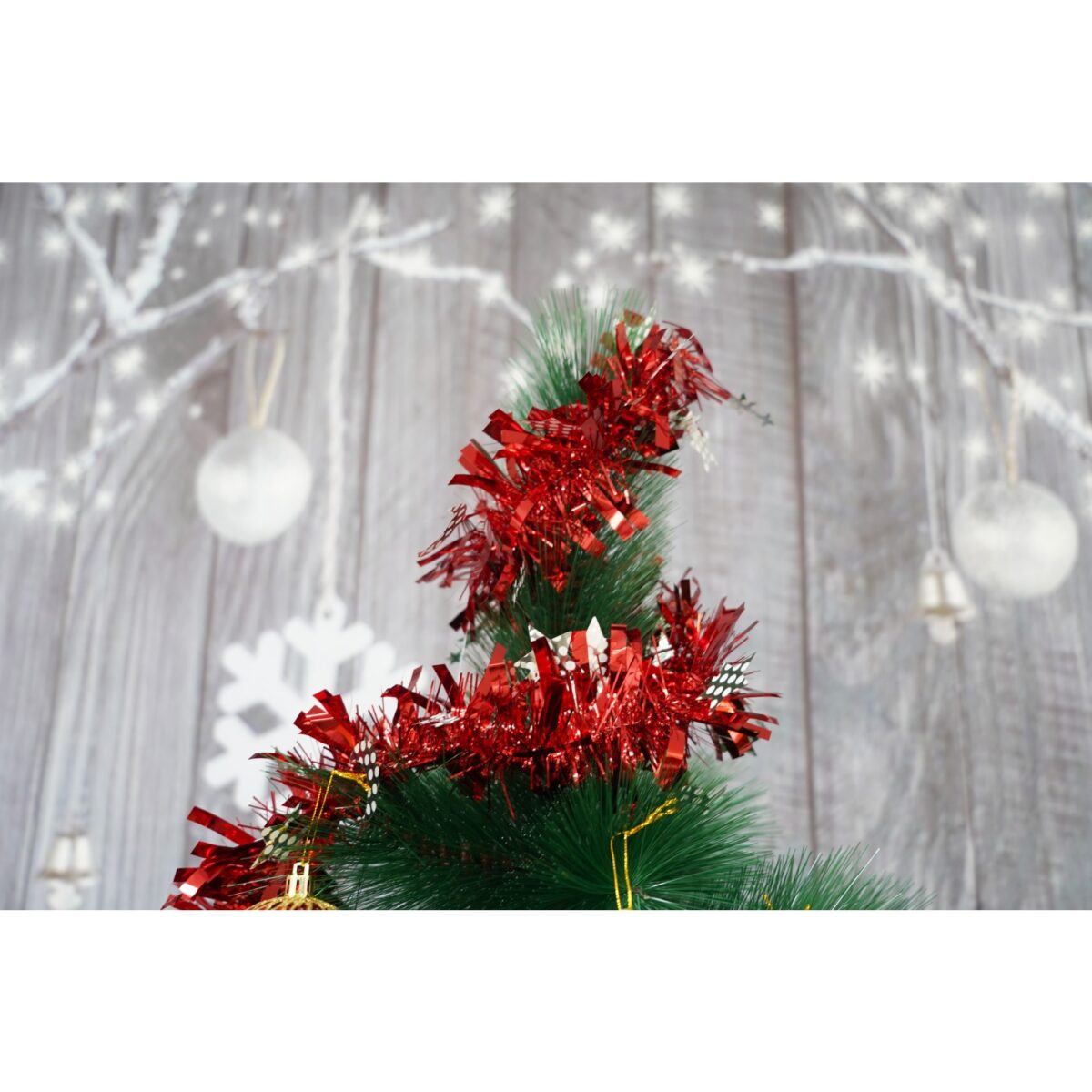 Beteala Craciun, Embo, roșu, marimea: 2 m x 9 cm x 9 cm material:folie PVC, interior/exterior - imagine 7