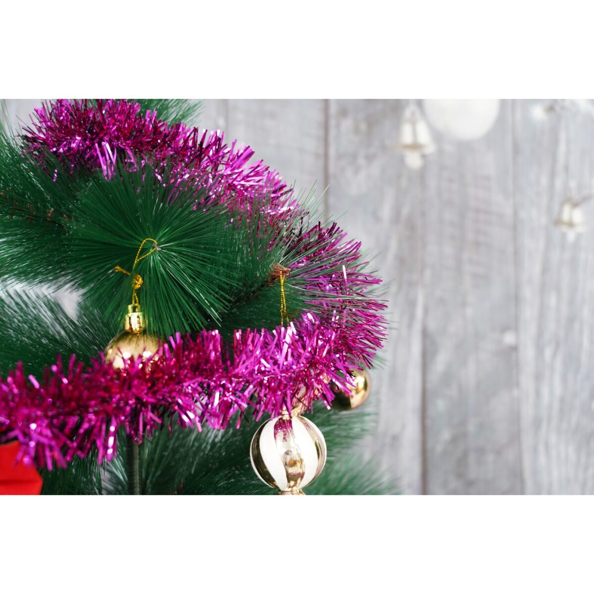 Beteala Craciun, Embo, roz, marimea: 2 m x 5 cm material:folie PVC, interior/exterior - imagine 2