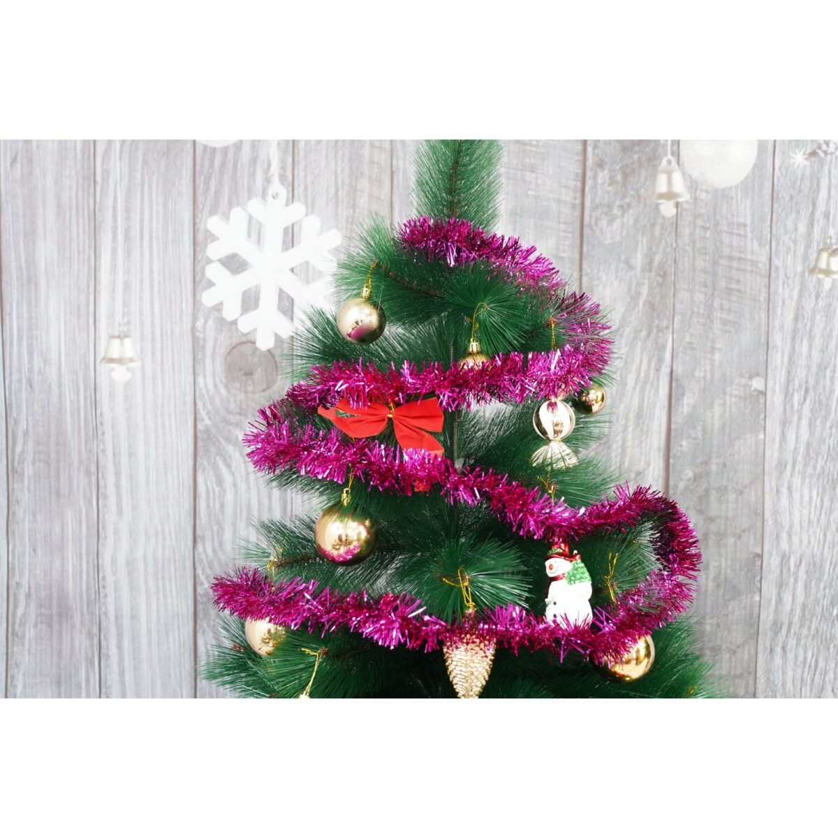 Beteala Craciun, Embo, roz, marimea: 2 m x 5 cm material:folie PVC, interior/exterior - imagine 3