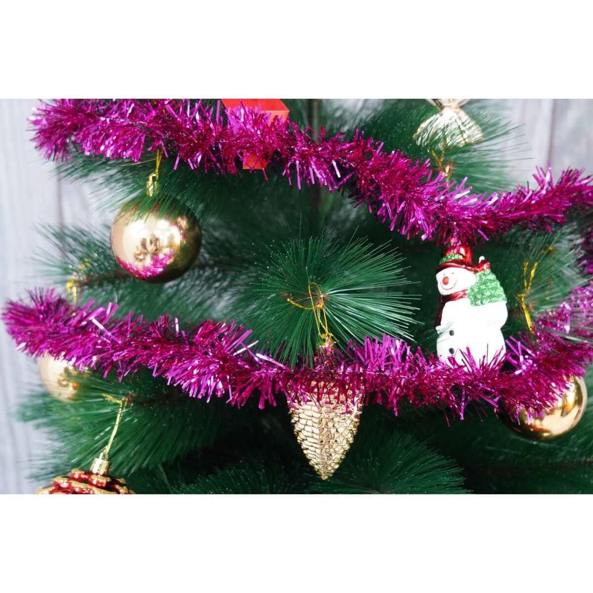 Beteala Craciun, Embo, roz, marimea: 2 m x 5 cm material:folie PVC, interior/exterior - imagine 5